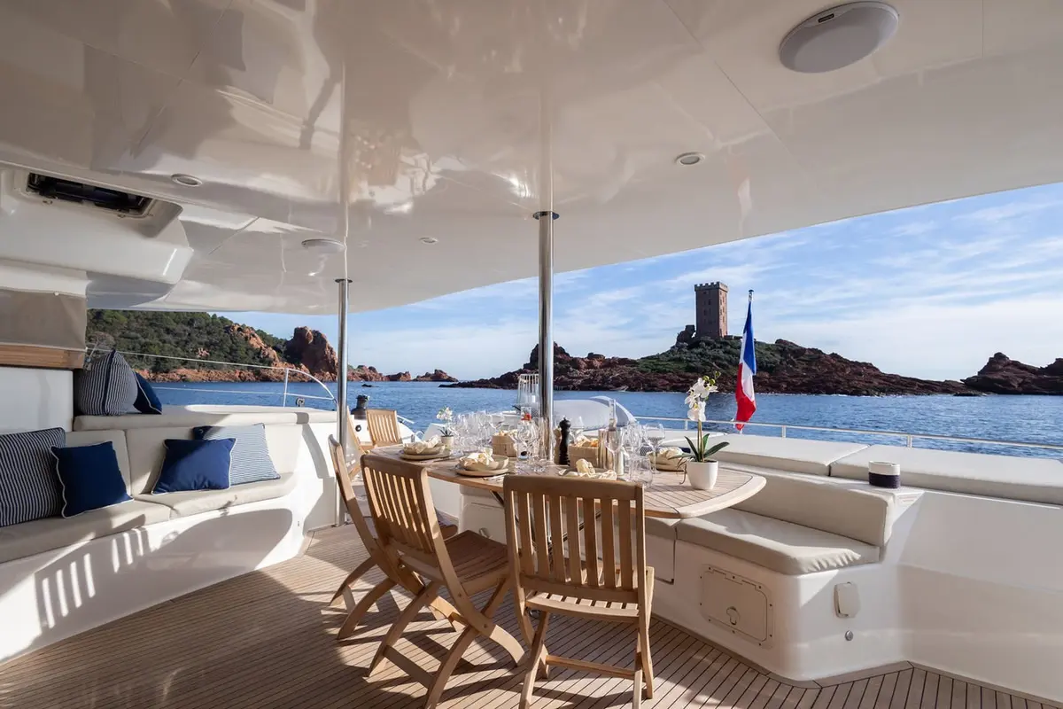 Moby-Dick, aft deck — Mallorca Yachst Hire, Mallorca